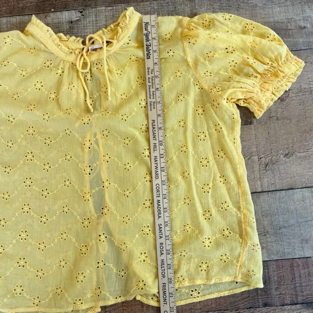 Free People Eyelet Tie-Back Blouse Nostalgic, romantic, vintage-inspired, airy